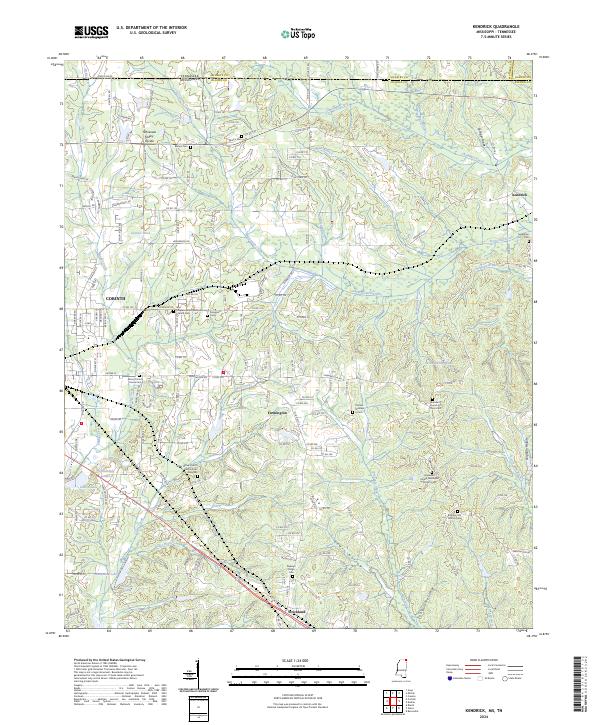 US Topo 7.5-minute map for Kendrick MSTN