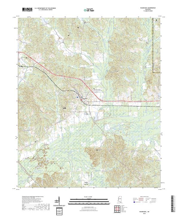 US Topo 7.5-minute map for Kilmichael MS