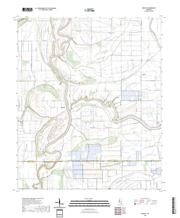 US Topo 7.5-minute map for Kinlock MS