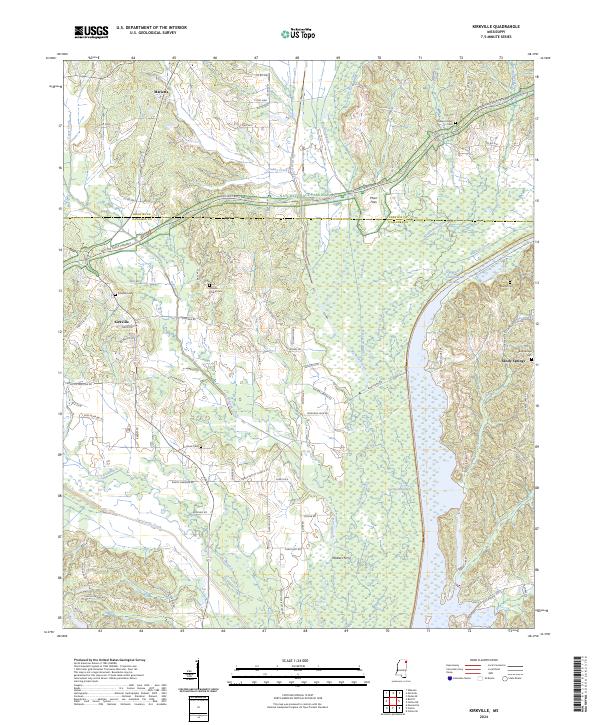 US Topo 7.5-minute map for Kirkville MS