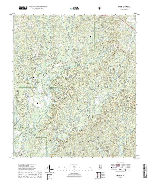 US Topo 7.5-minute map for Knoxville MS