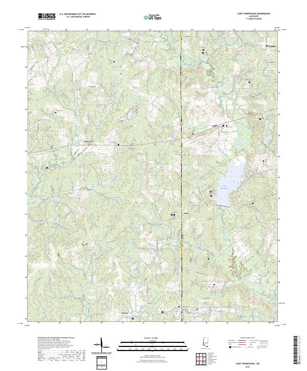 US Topo 7.5-minute map for Lake Tangipahoa MS