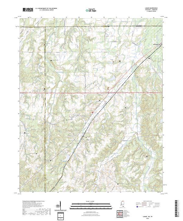 US Topo 7.5-minute map for Lamar MSTN