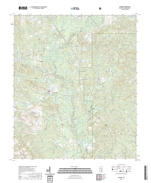 US Topo 7.5-minute map for Lanham MS