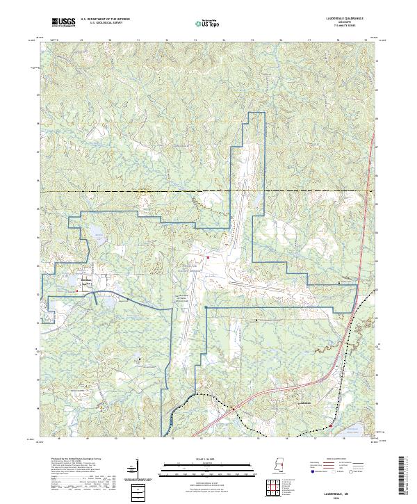 US Topo 7.5-minute map for Lauderdale MS