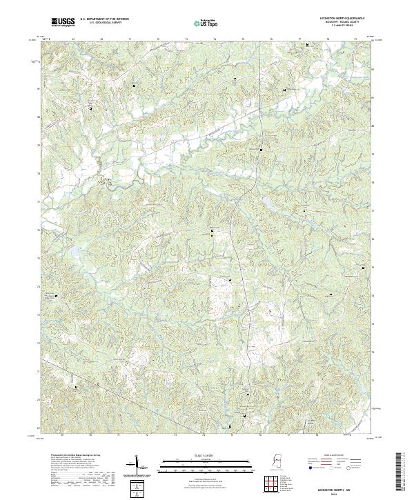 US Topo 7.5-minute map for Lexington North MS