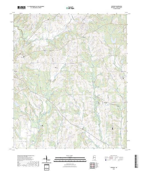 US Topo 7.5-minute map for Linwood MS