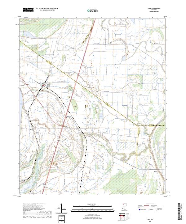 US Topo 7.5-minute map for Lula MS