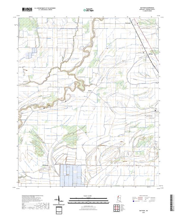 US Topo 7.5-minute map for Mattson MS