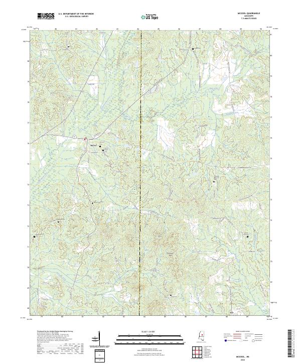 US Topo 7.5-minute map for McCool MS