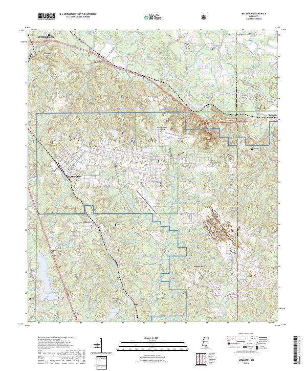 US Topo 7.5-minute map for McLaurin MS