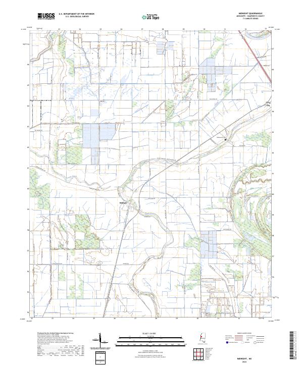 US Topo 7.5-minute map for Midnight MS