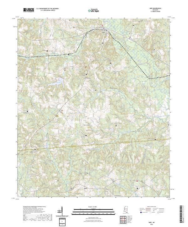 US Topo 7.5-minute map for Mize MS