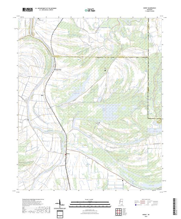 US Topo 7.5-minute map for Money MS