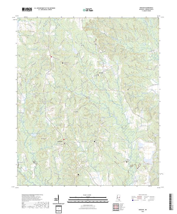 US Topo 7.5-minute map for Moscow MS