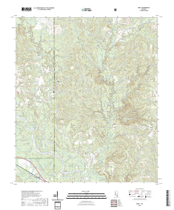 US Topo 7.5-minute map for Neely MS
