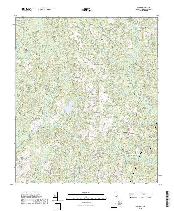 US Topo 7.5-minute map for Orvisburg MS