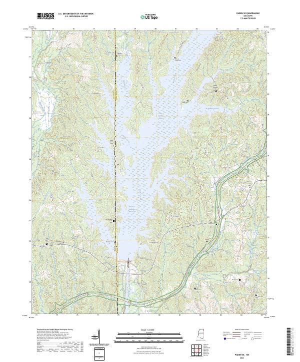 US Topo 7.5-minute map for Paden SE MS