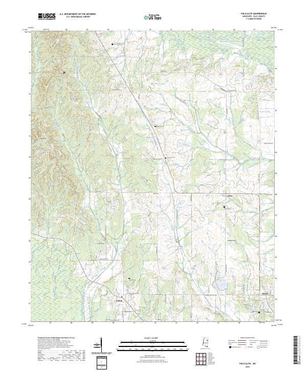 US Topo 7.5-minute map for Palo Alto MS