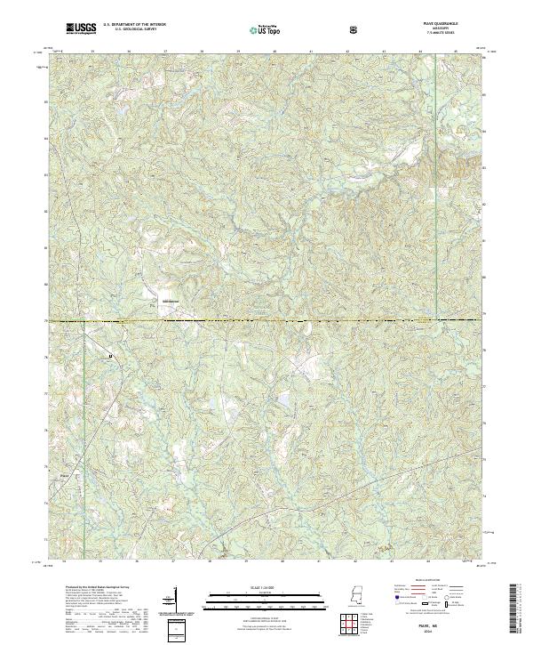 US Topo 7.5-minute map for Piave MS