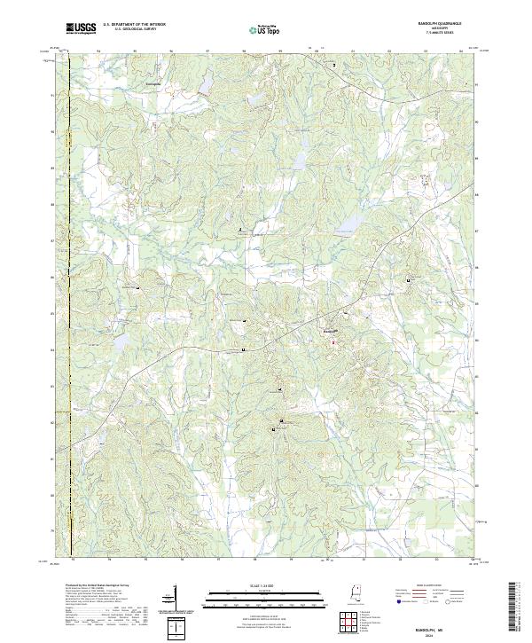 US Topo 7.5-minute map for Randolph MS