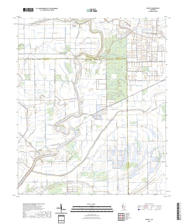 US Topo 7.5-minute map for Richey MS