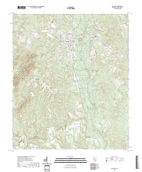 US Topo 7.5-minute map for Richton MS