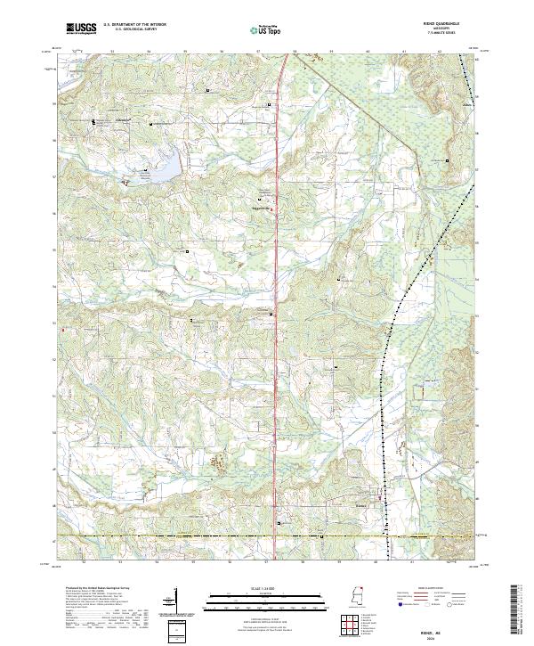 US Topo 7.5-minute map for Rienzi MS