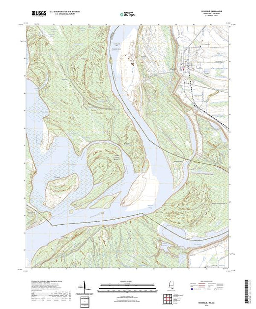 US Topo 7.5-minute map for Rosedale MSAR – American Map Store