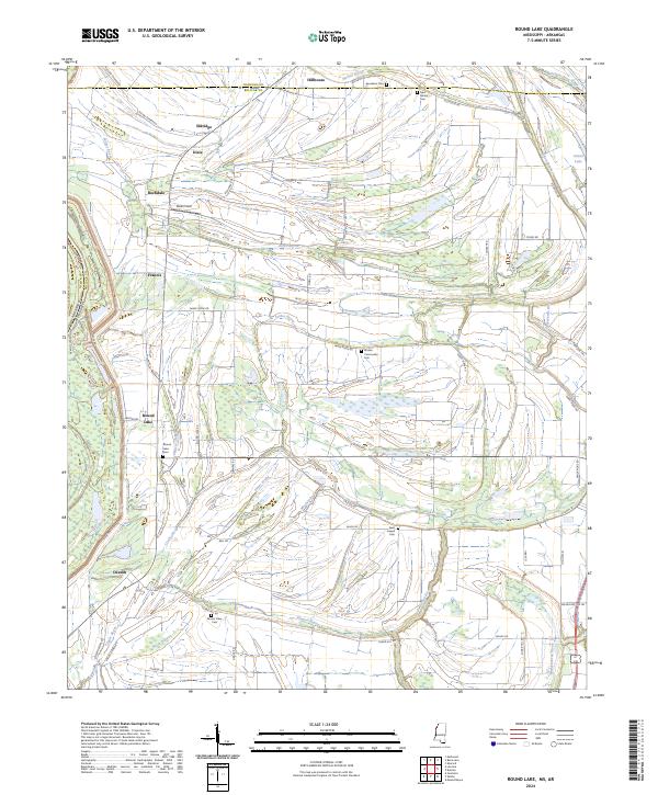US Topo 7.5-minute map for Round Lake MSAR