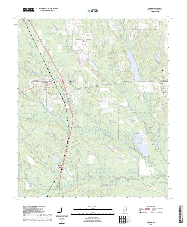 US Topo 7.5-minute map for Scooba MS