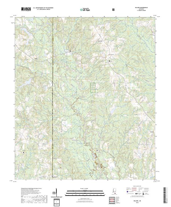 US Topo 7.5-minute map for Sellers MS