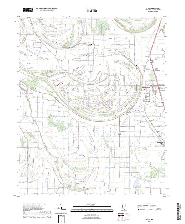 US Topo 7.5-minute map for Shelby MS