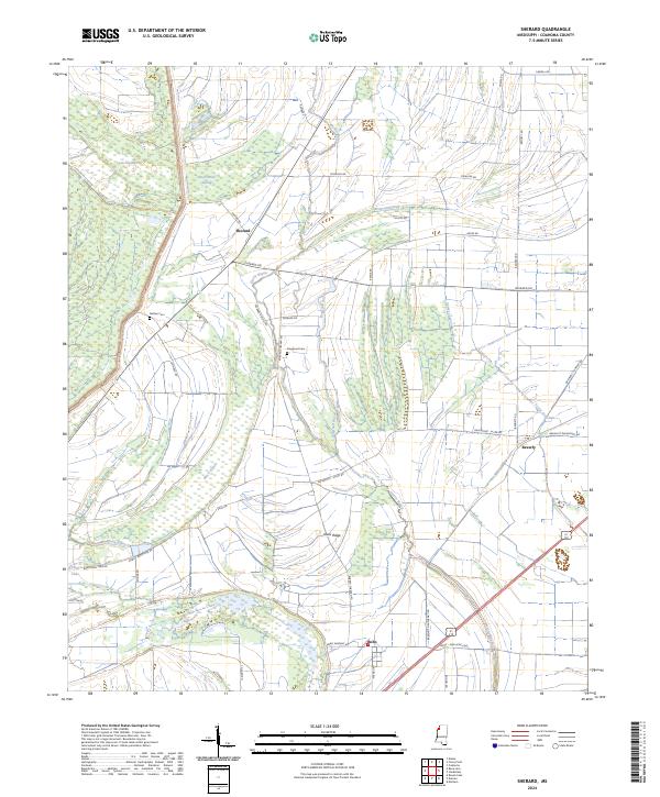 US Topo 7.5-minute map for Sherard MS