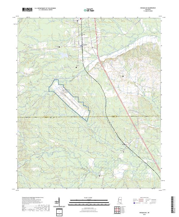 US Topo 7.5-minute map for Shuqualak MS