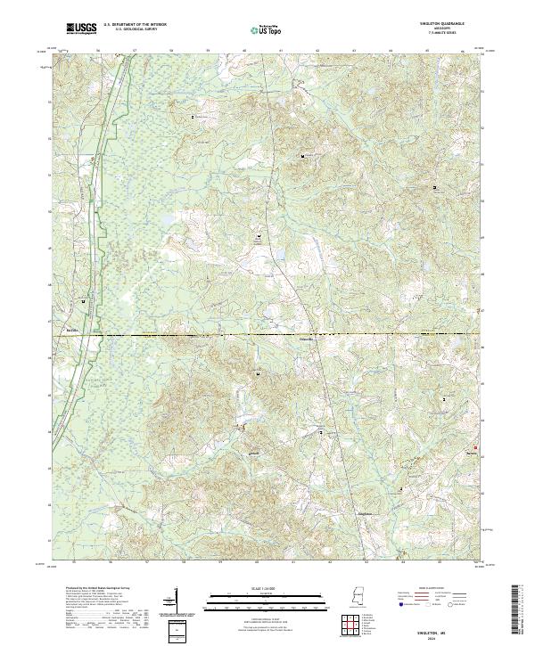 US Topo 7.5-minute map for Singleton MS