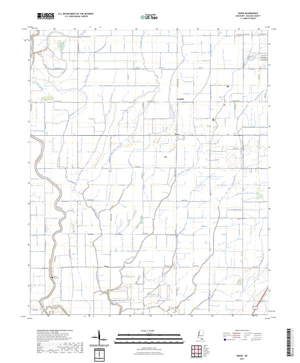 US Topo 7.5-minute map for Skene MS
