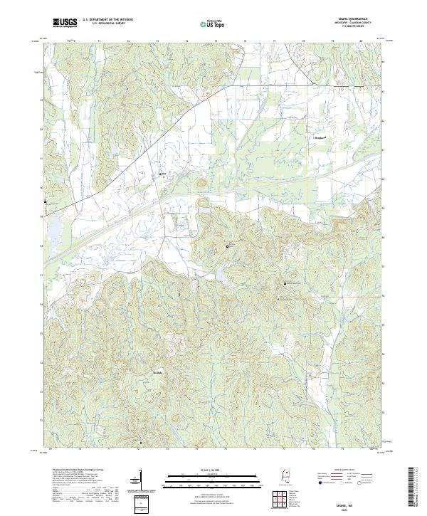 US Topo 7.5-minute map for Skuna MS