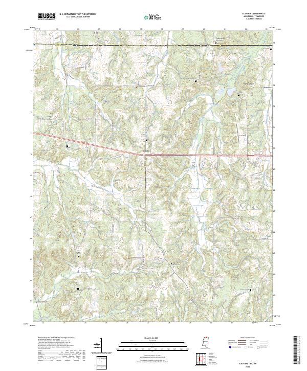 US Topo 7.5-minute map for Slayden MSTN