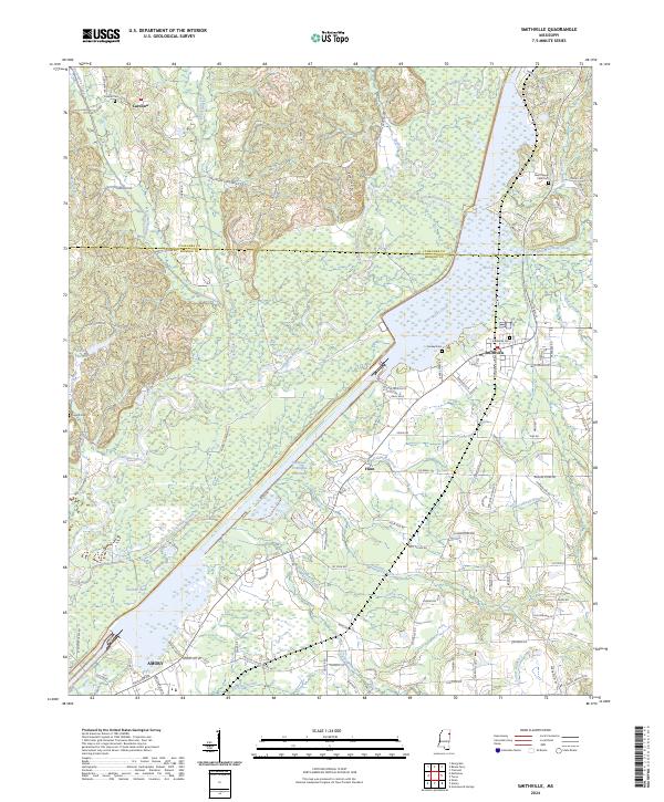 US Topo 7.5-minute map for Smithville MS
