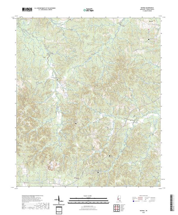 US Topo 7.5-minute map for Smyrna MS