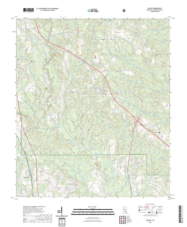 US Topo 7.5-minute map for Success MS