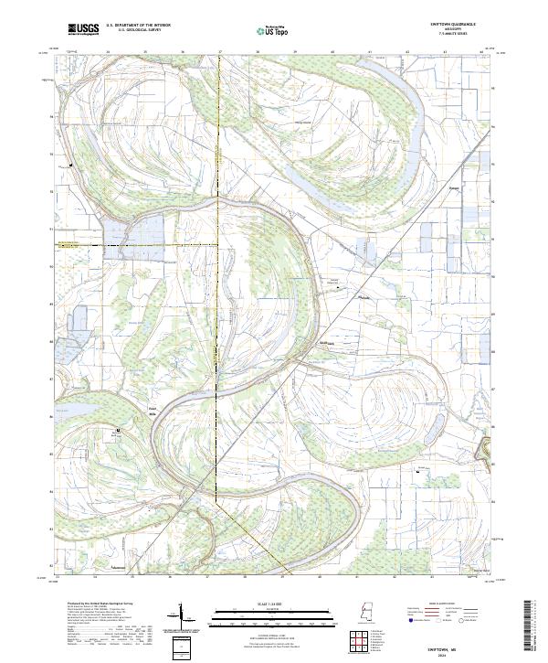 US Topo 7.5-minute map for Swiftown MS