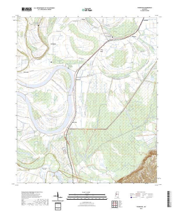 US Topo 7.5-minute map for Thornton MS