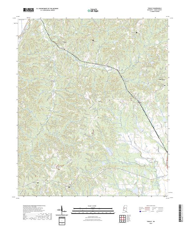 US Topo 7.5-minute map for Tinsley MS