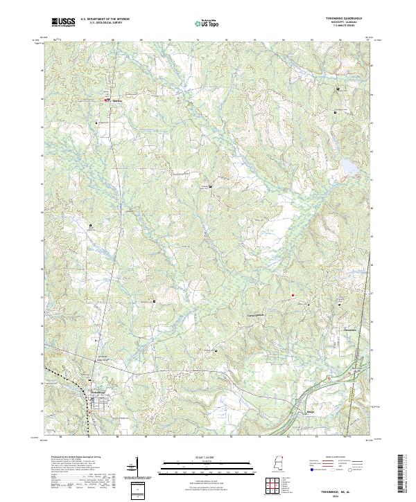 US Topo 7.5-minute map for Tishomingo MSAL