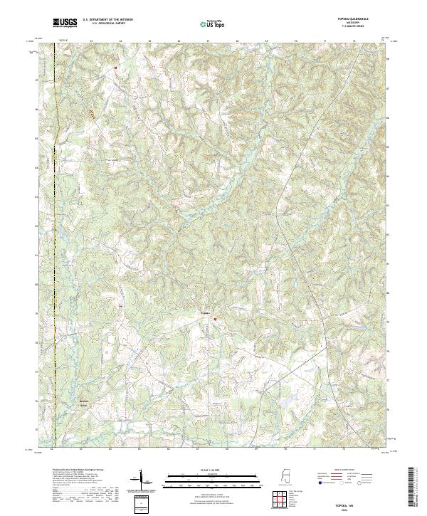 US Topo 7.5-minute map for Topeka MS