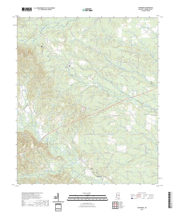 US Topo 7.5-minute map for Townsend MS