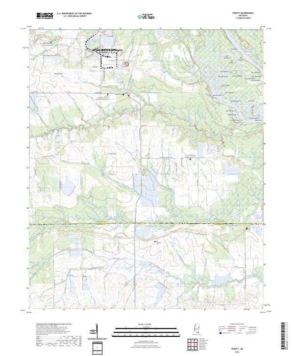 US Topo 7.5-minute map for Trinity MS