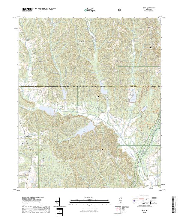 US Topo 7.5-minute map for Troy MS